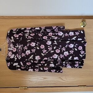 Dark purple floral dress